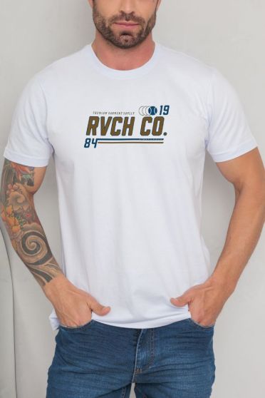 Camiseta Estampada Masculino Revanche Cornélio BRANCO