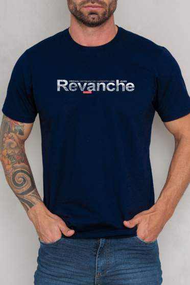 Camiseta Estampada Masculino Revanche Lameco AZUL MARINHO ULTRA