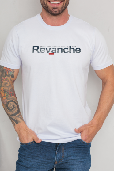 Camiseta Estampada Masculino Revanche Lameco BRANCO