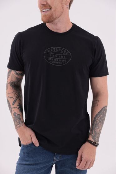 Camiseta Estampada Masculino Revanche Otomano PRETO