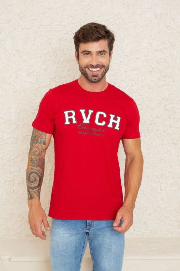 Camiseta Estampada Champs Masculina Revanche Cerdedo BORDO