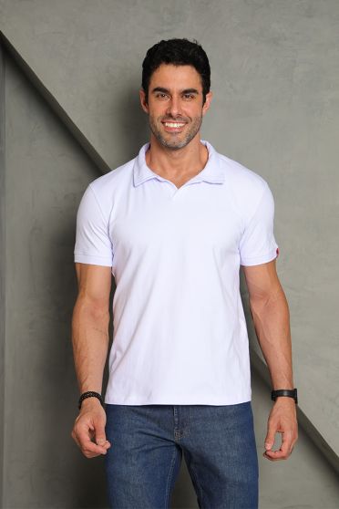 Camiseta Polo Masculina Revanche Ardino BRANCO
