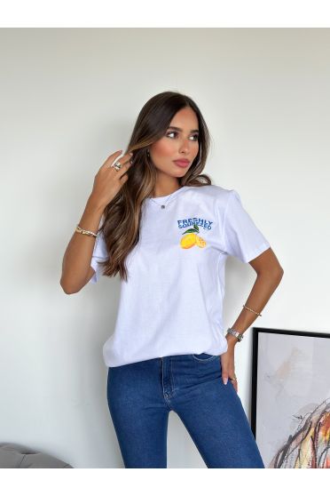 Camiseta Estampada Feminina Revanche Garlitos BRANCO