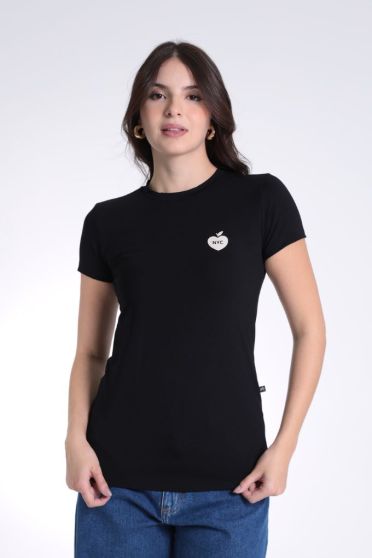 Camiseta Estampada Feminina Revanche Zora PRETO