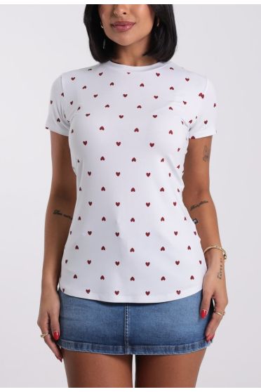 Camiseta T-Shirt Feminina Cora&ccedil;&otilde;es Revanche - CT.FEM.00100 BRANCO