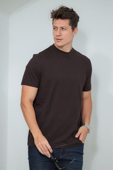 Camiseta Regular Fit Masculina Revenche Cerveteri MARROM