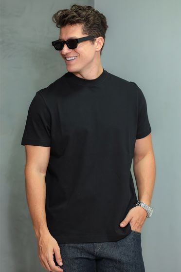 Camiseta Regular Fit Masculina Revenche Cerveteri PRETO