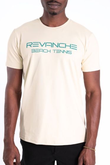 Camiseta Estampada Masculina Manga Curta Revanche-CT.MAS.00117 CREME