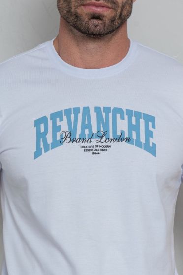 Camiseta Estampada Masculino Revanche Durostoro BRANCO