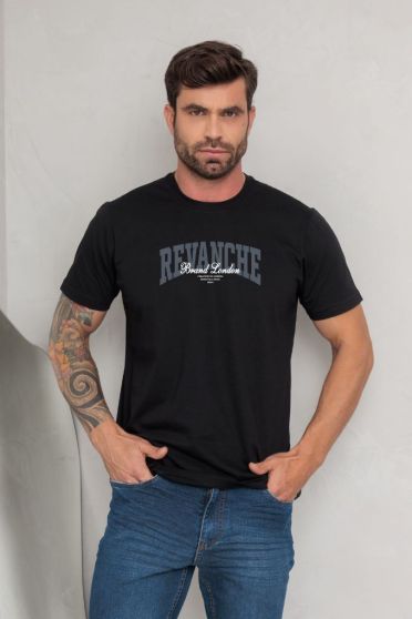 Camiseta Estampada Masculino Revanche Durostoro PRETO