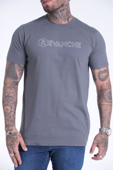 Camiseta Estampada Masculino Revanche Texas CINZA ESCURO