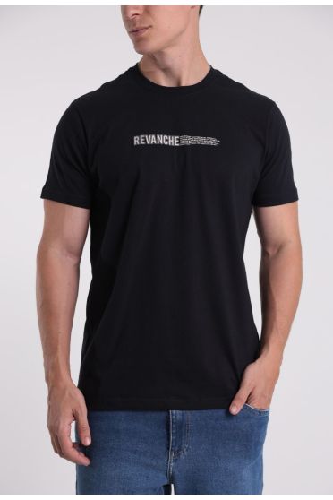 Camiseta Masculina Estampada Revanche - CT.MAS.00228 PRETO
