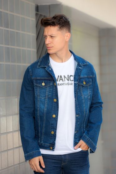 Jaqueta Jeans Com Elastano Masculino Revanche Remanso UNICA