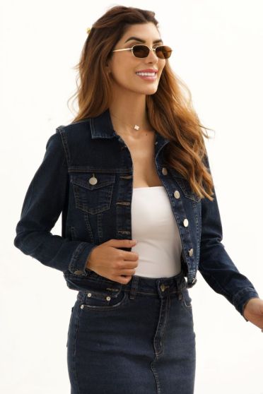 Jaqueta Jeans Feminina Revanche Asturica UNICA