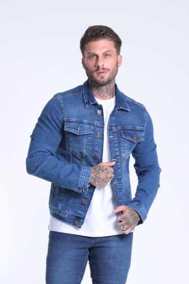 Jaqueta Jeans Básica Masculina Revanche Vicente UNICA