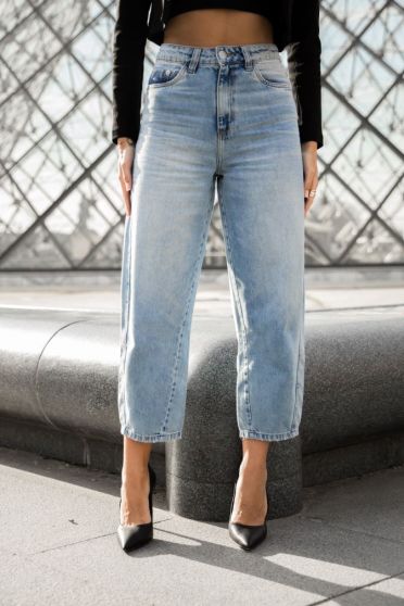 Calça Jeans Skinny Barrel Feminina Revanche Bovera Azul