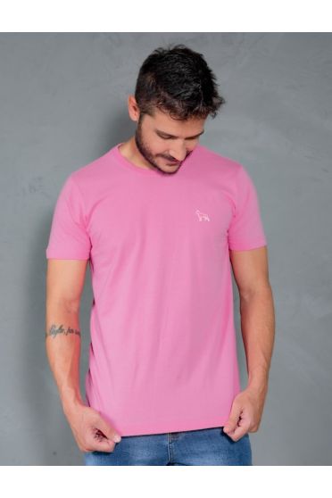 Camiseta Basica Masculino Revanche Foggia ROSA CLARO