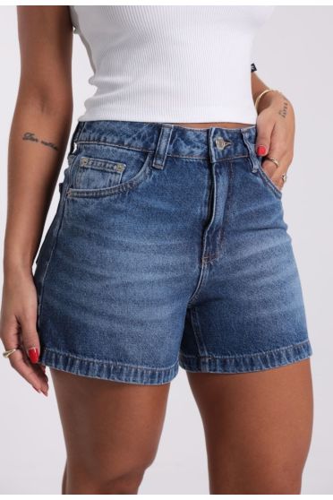 Shorts Jeans Feminino com Regulador Traseiro Revanche-SH.FEM.00133 UNI SERV