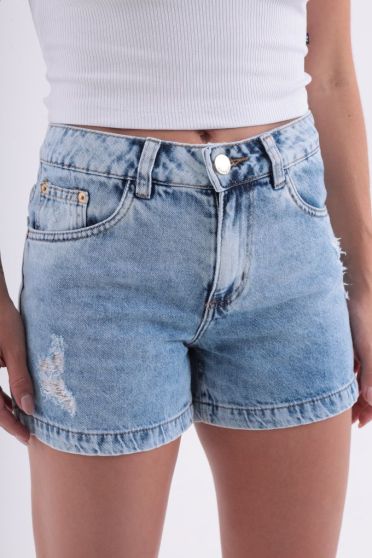 Shorts Jeans Boyfriend Feminino Revanche Bibala UNICA