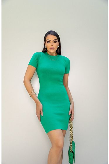 Vestido Tricot Feminino Revanche Frampton VERDE